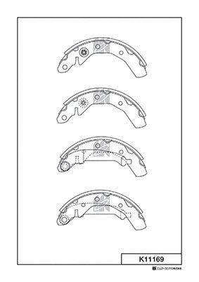 K11169 MK KASHIYAMA Комплект тормозных колодок (фото 1)
