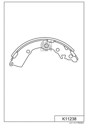 K11238 MK KASHIYAMA Комплект тормозных колодок (фото 1)