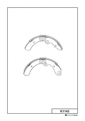 K1143 MK KASHIYAMA Комплект тормозных колодок (фото 1)