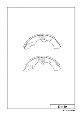 K1149 MK KASHIYAMA Комплект тормозных колодок (фото 1)