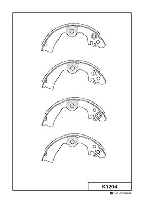 K1204 MK KASHIYAMA Комплект тормозных колодок (фото 1)