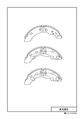 K1251 MK KASHIYAMA Комплект тормозных колодок (фото 1)