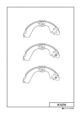 K1276 MK KASHIYAMA Комплект тормозных колодок (фото 1)