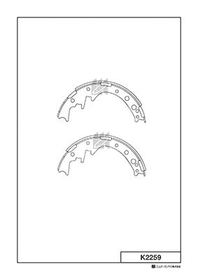 K2259 MK KASHIYAMA Комплект тормозных колодок (фото 1)