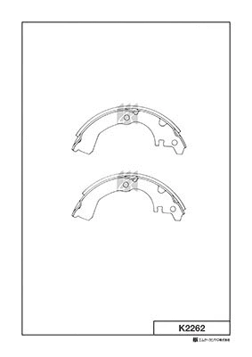 K2262 MK KASHIYAMA Комплект тормозных колодок (фото 1)