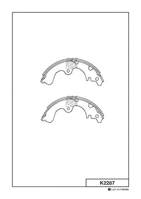 K2287 MK KASHIYAMA Комплект тормозных колодок (фото 1)