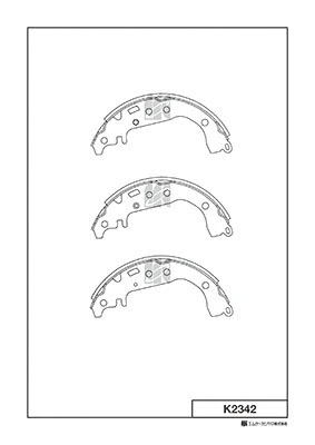 K2342 MK KASHIYAMA Комплект тормозных колодок (фото 1)