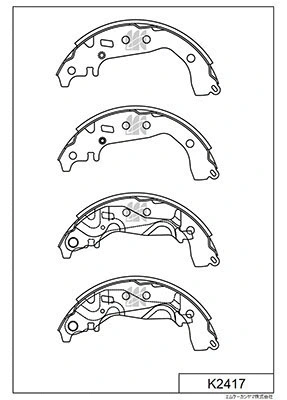 K2417 MK KASHIYAMA Комплект тормозных колодок (фото 1)