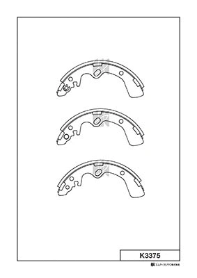 K3375 MK KASHIYAMA Комплект тормозных колодок (фото 1)