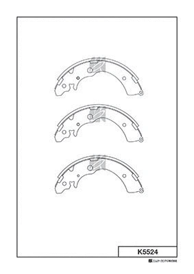 K5524 MK KASHIYAMA Комплект тормозных колодок (фото 1)