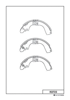 K6723 MK KASHIYAMA Комплект тормозных колодок (фото 1)