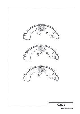 K9970 MK KASHIYAMA Комплект тормозных колодок (фото 1)