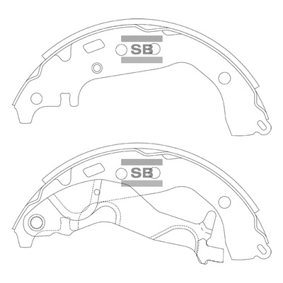 SA219A HIQ Комплект тормозных колодок (фото 1)