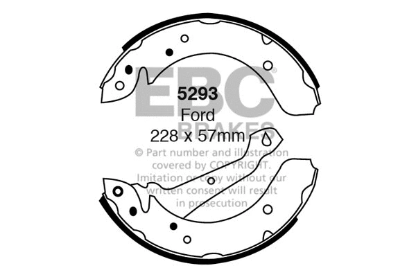 5293 EBC Brakes Комплект тормозных колодок (фото 1)