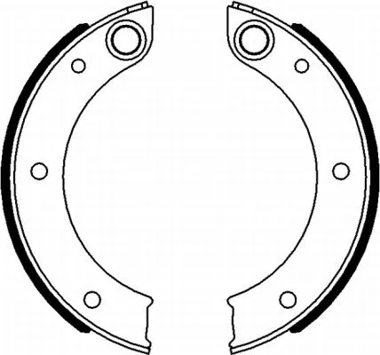 8DA 355 050-151 BEHR/HELLA/PAGID Комплект тормозных колодок, стояночная тормозная система (фото 1)