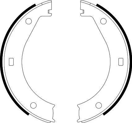 8DA 355 050-311 BEHR/HELLA/PAGID Комплект тормозных колодок, стояночная тормозная система (фото 1)