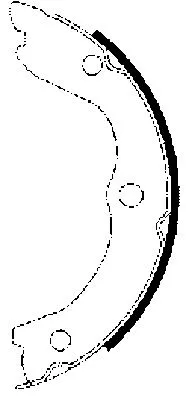 8DA 355 050-611 BEHR/HELLA/PAGID Комплект тормозных колодок, стояночная тормозная система (фото 1)