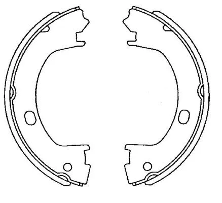 8DA 355 050-831 BEHR/HELLA/PAGID Комплект тормозных колодок, стояночная тормозная система (фото 1)