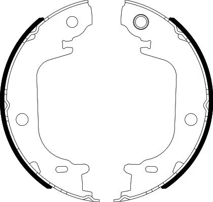 8DA 355 051-201 BEHR/HELLA/PAGID Комплект тормозных колодок, стояночная тормозная система (фото 1)