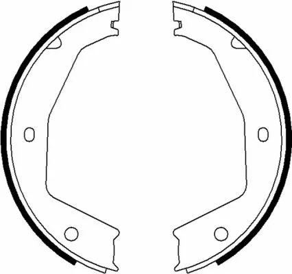 H1701 BEHR/HELLA/PAGID Комплект тормозных колодок, стояночная тормозная система (фото 1)