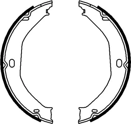 H1721 BEHR/HELLA/PAGID Комплект тормозных колодок, стояночная тормозная система (фото 1)