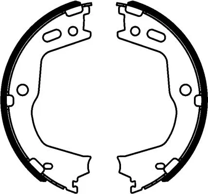 H1787 BEHR/HELLA/PAGID Комплект тормозных колодок, стояночная тормозная система (фото 1)