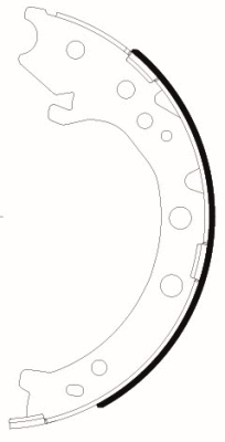 H1839 BEHR/HELLA/PAGID Комплект тормозных колодок, стояночная тормозная система (фото 1)
