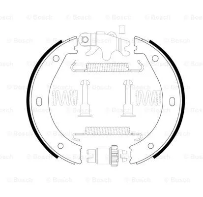 0 204 113 804 BOSCH Комплект тормозных колодок, стояночная тормозная система (фото 4)