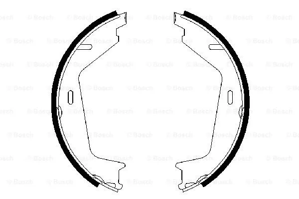 0 986 487 623 BOSCH Комплект тормозных колодок, стояночная тормозная система (фото 3)