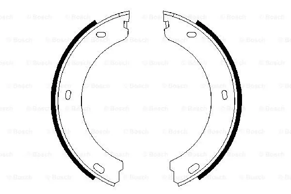 0 986 487 649 BOSCH Комплект тормозных колодок, стояночная тормозная система (фото 1)