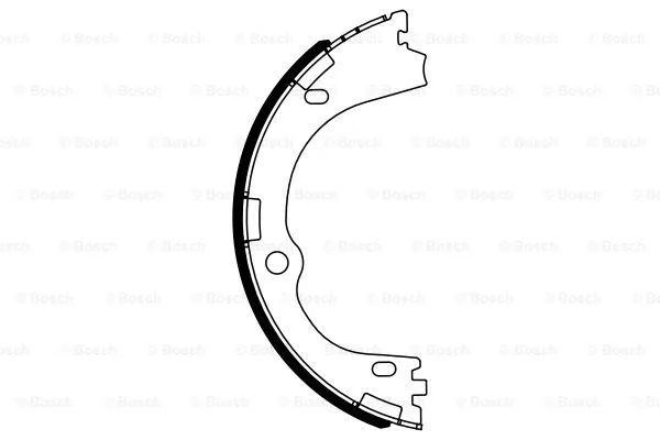 0 986 487 965 BOSCH Комплект тормозных колодок, стояночная тормозная система (фото 4)