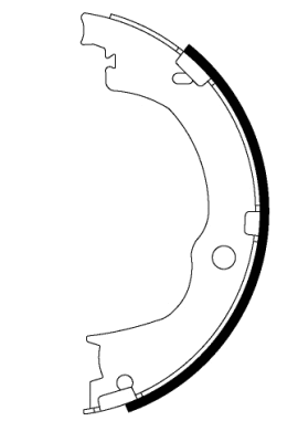 91067100 TEXTAR Комплект тормозных колодок, стояночная тормозная система (фото 2)