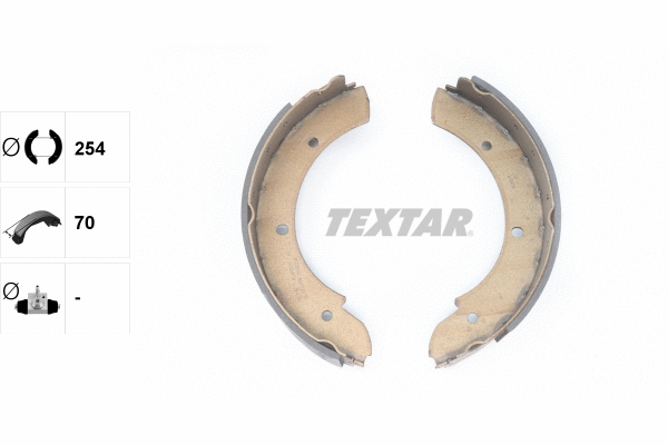 91069500 TEXTAR Комплект тормозных колодок, стояночная тормозная система (фото 1)