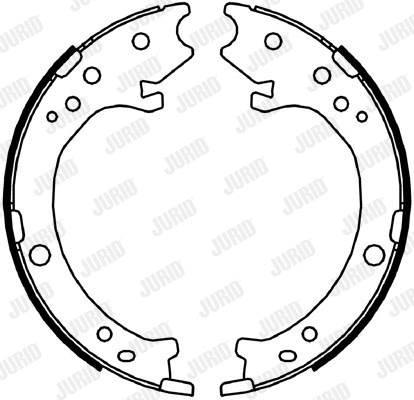 362637J JURID Комплект тормозных колодок, стояночная тормозная система (фото 1)