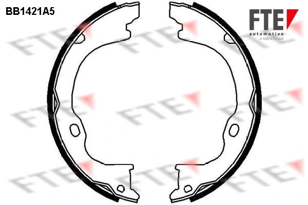 BB1421A5 FTE Комплект тормозных колодок, стояночная тормозная система (фото 1)