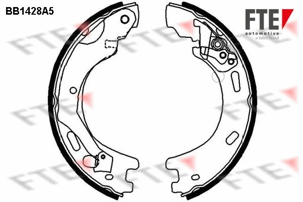 BB1428A5 FTE Комплект тормозных колодок, стояночная тормозная система (фото 1)