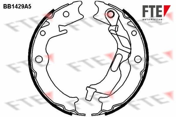 BB1429A5 FTE Комплект тормозных колодок, стояночная тормозная система (фото 1)