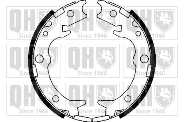 BS1095 QUINTON HAZELL Комплект тормозных колодок, стояночная тормозная система (фото 1)