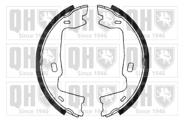 BS773 QUINTON HAZELL Комплект тормозных колодок, стояночная тормозная система (фото 1)