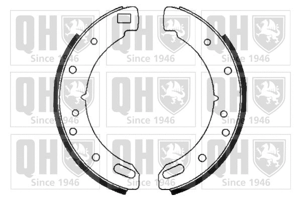 BS784 QUINTON HAZELL Комплект тормозных колодок, стояночная тормозная система (фото 1)