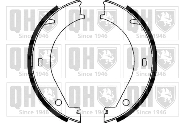 BS895 QUINTON HAZELL Комплект тормозных колодок, стояночная тормозная система (фото 1)