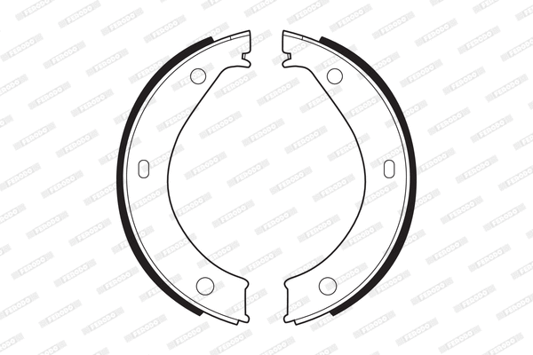 FSB272 FERODO Комплект тормозных колодок, стояночная тормозная система (фото 1)