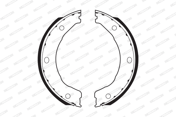 FSB336 FERODO Комплект тормозных колодок, стояночная тормозная система (фото 1)