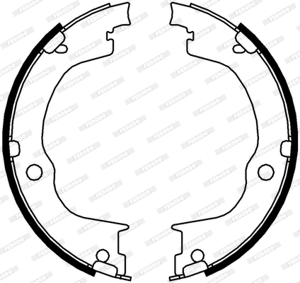 FSB4006 FERODO Комплект тормозных колодок, стояночная тормозная система (фото 3)