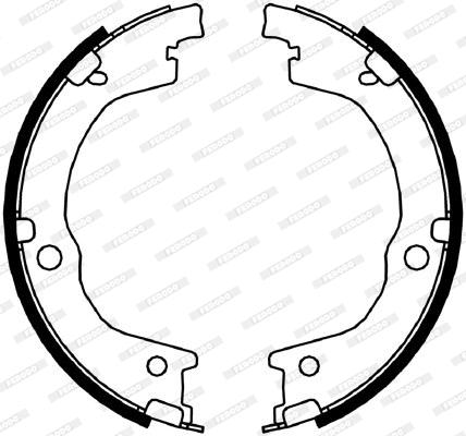 FSB4049 FERODO Комплект тормозных колодок, стояночная тормозная система (фото 2)
