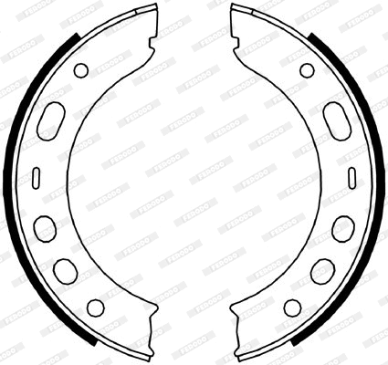 FSB4056 FERODO Комплект тормозных колодок, стояночная тормозная система (фото 1)