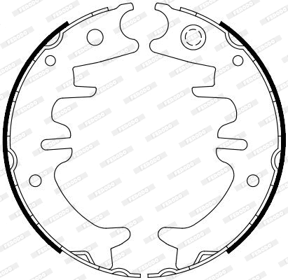 FSB4126 FERODO Комплект тормозных колодок, стояночная тормозная система (фото 1)