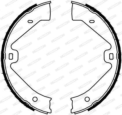 FSB4129 FERODO Комплект тормозных колодок, стояночная тормозная система (фото 2)