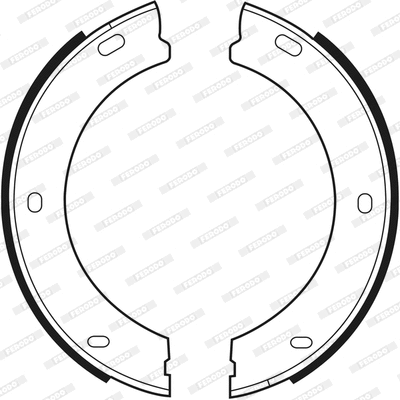 FSB425 FERODO Комплект тормозных колодок, стояночная тормозная система (фото 2)