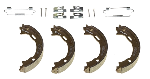 S 50 515 BREMBO Комплект тормозных колодок, стояночная тормозная система (фото 2)